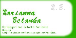 marianna belanka business card